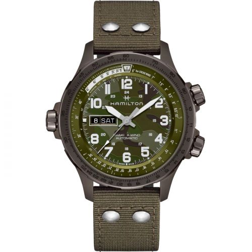 Khaki Aviation X Wind Day Date Auto Camouflage