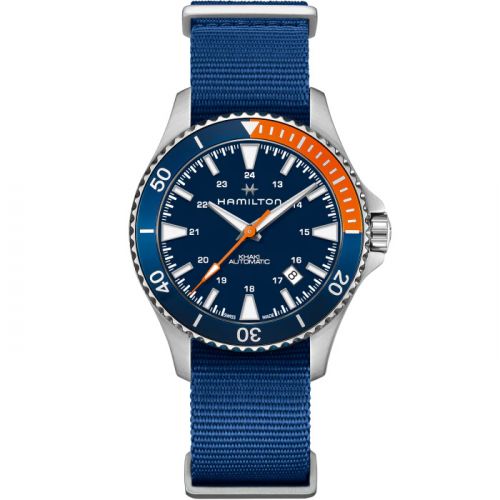 Khaki Navy Scuba Auto Stainless Steel / Blue