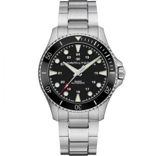 Khaki Navy Scuba Auto 43 Stainless Steel / Black / Bracelet