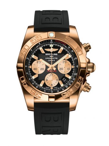 Chronomat 44 Rose Gold / Onyx Black / Rubber