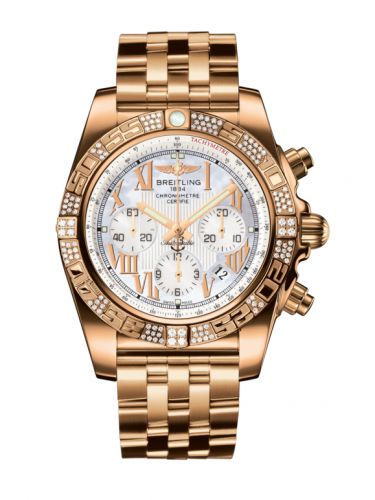 Chronomat 44 Rose Gold / Diamond / Pearl Roman / Bracelet