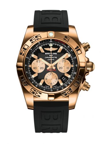 Chronomat 44 Rose Gold / Onyx Black / Rubber
