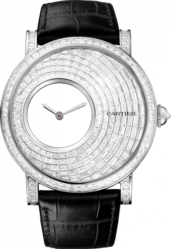 Rotonde de Cartier Mysterious Hour White Gold / Baguette