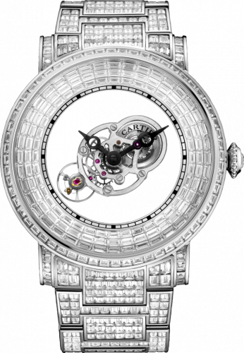 Rotonde de Cartier Astromystérieux Platinum / Baguette / Bracelet