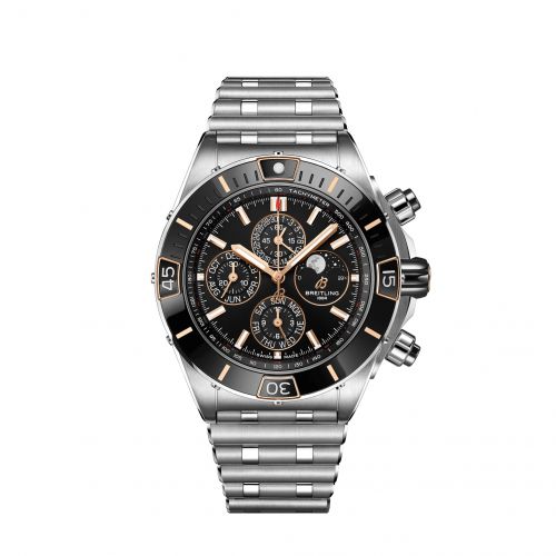 Super Chronomat 1461 Days 44 Stainless Steel / Black / Rouleaux