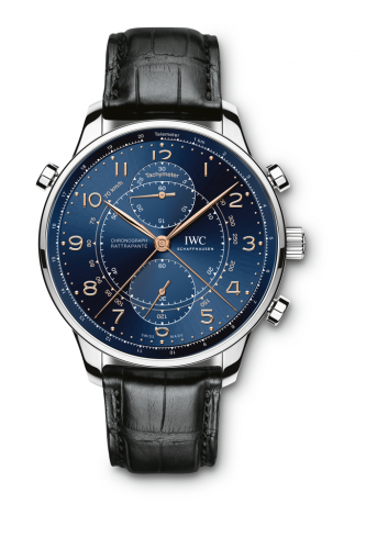 Portuguese Chrono-Rattrapante Stainless Steel / Blue / Boutique Milano