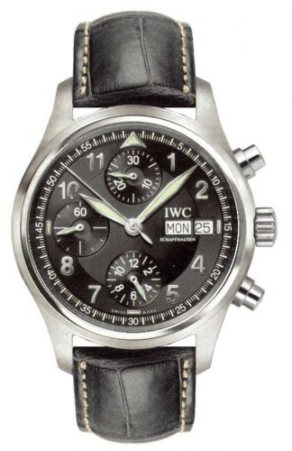 Pilot's Watch Spitfire Chronograph Stainless Steel / Black / French / Strap