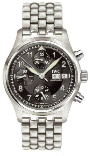 Pilot's Watch Spitfire Chronograph Stainless Steel / Black / German / Bracelet