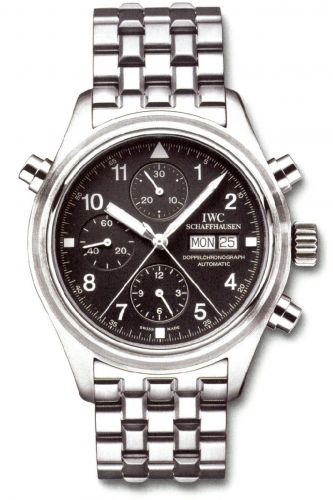 Pilot's Watch Doppelchronograph Stainless Steel / Black / German / Bracelet