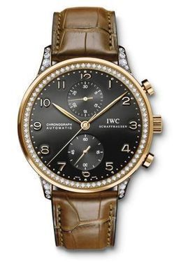 Portuguese Chrono-Automatic Rose Gold / Black / Diamond