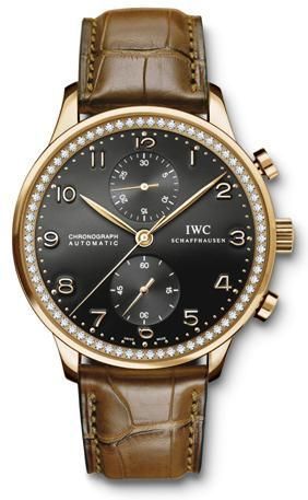 Portuguese Chrono-Automatic Rose Gold / Black / Diamond