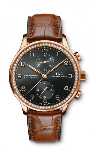 Portuguese Chrono-Automatic Rose Gold / 80 Diamond