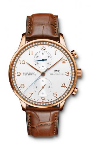 Portuguese Chrono-Automatic Rose Gold / 80 Diamond