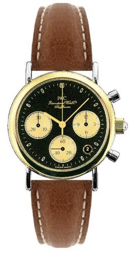 Portofino Lady Chronograph MecaQuartz Stainless Steel / Yellow Gold / Black / Calf