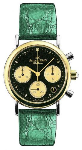 Portofino Lady Chronograph MecaQuartz Stainless Steel / Yellow Gold / Black / Alligator