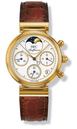 Kleine Da Vinci Yellow Gold / White / Brown Croco