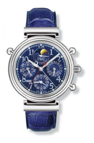 Da Vinci Perpetual Rattrapante Platinum / Blue / German