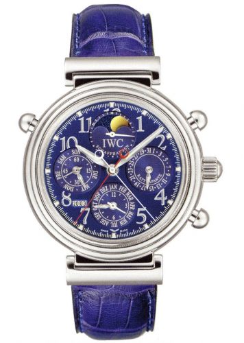 Da Vinci Perpetual Rattrapante Platinum / Blue / English