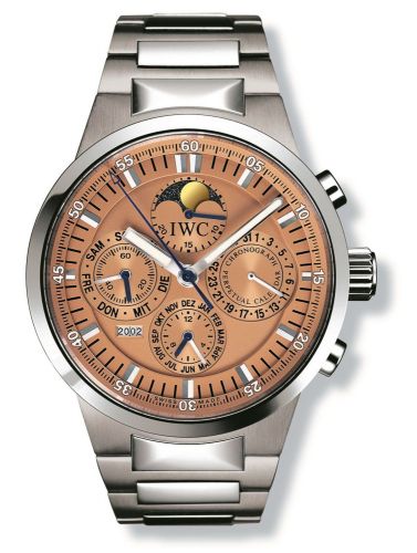 GST Perpetual Calendar Stainless Steel / Salmon / French