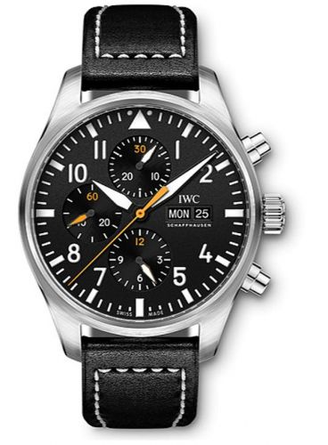 Pilot's Watch Chronograph Stainless Steel / Black / Staffel 11