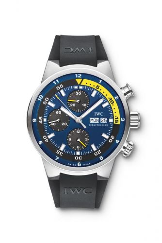 Aquatimer Chronograph Stainless Steel / Blue / Rubber / Tribute to Calypso