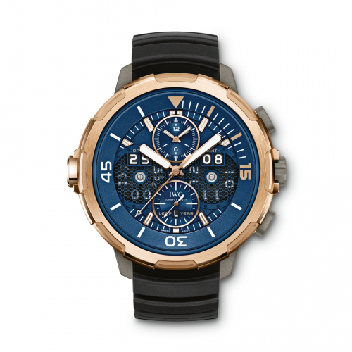 Aquatimer Perpetual Calendar Digital Date-Month Titanium / Red Gold / Blue
