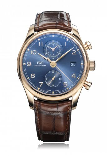 Portugieser Chronograph Classic Red Gold / Blue / Bucherer