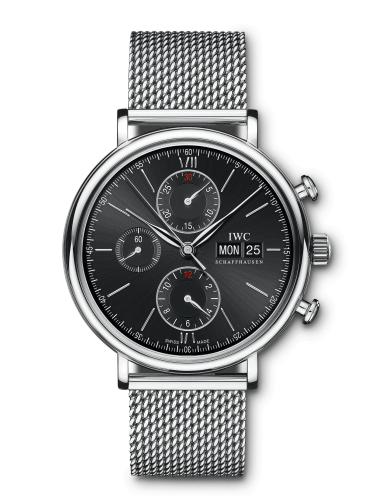 Portofino Chronograph Stainless Steel / Black / Milanese