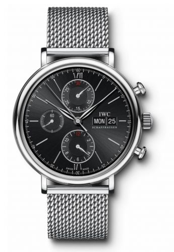 Portofino Chronograph Stainless Steel / Black / Milanese