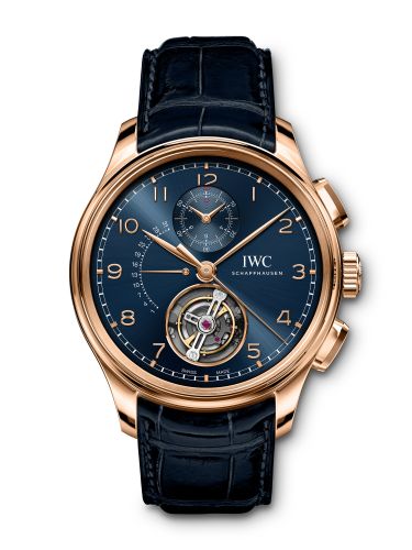 Portugieser Tourbillon Rétrograde Chronograph Armor Gold / Blue / Boutique Edition