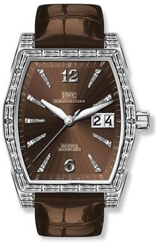 Da Vinci Automatic Midsize White Gold / Baguette / Chocolate