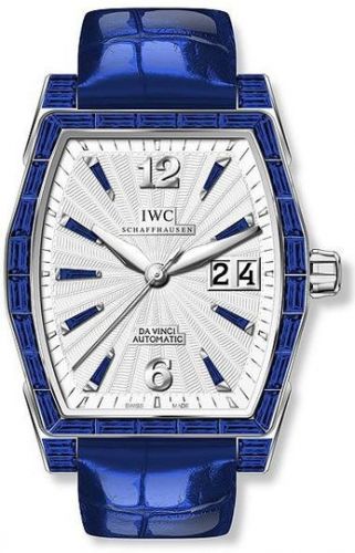 Da Vinci Automatic Midsize White Gold / Sapphire / Silver