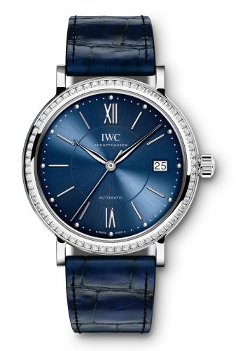 Portofino Automatic 37 Stainless Steel / Diamond / Blue