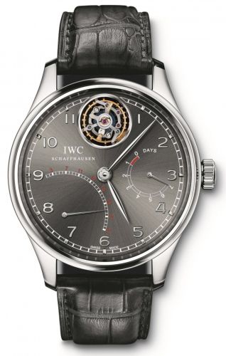 Portuguese Tourbillon Mystère Rétrograde Platinum / Ardoise