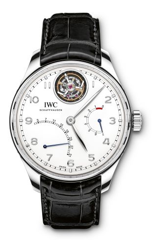 Portugieser Tourbillon Mystère Rétrograde Platinum / Silver