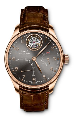 Portugieser Tourbillon Mystère Rétrograde Red Gold / Ardoise