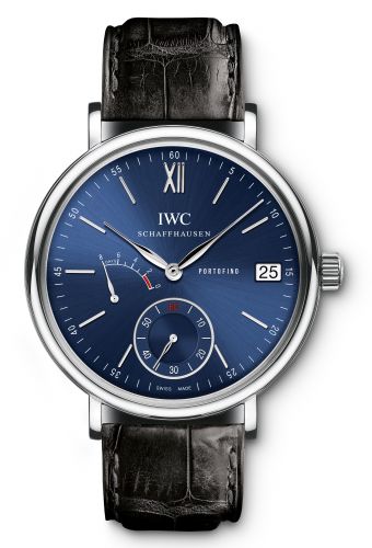Portofino Hand-Wound Eight Days Stainless Steel / Blue