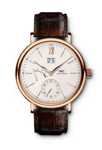 Portofino Hand-Wound Big Date Red Gold