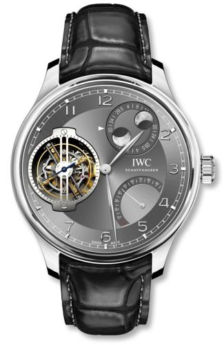 Portugieser Constant-Force Tourbillon Double Moon Platinum / Ardoise