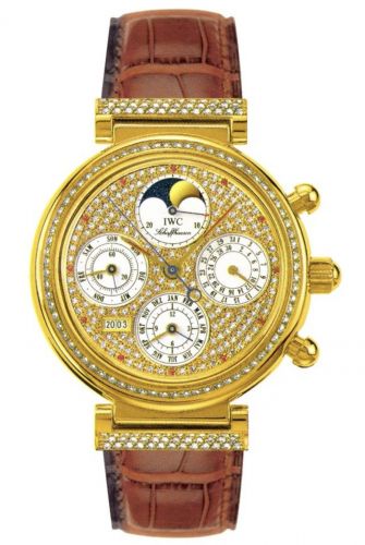 Da Vinci Perpetual Yellow Gold / Diamond / Paved / German