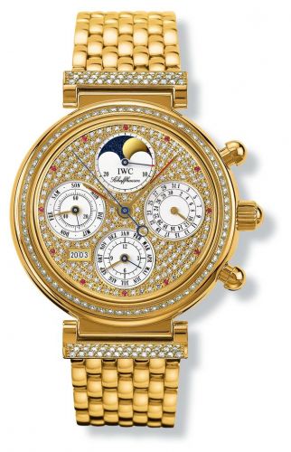Da Vinci Perpetual Yellow Gold / Diamond / Paved / German / Bracelet