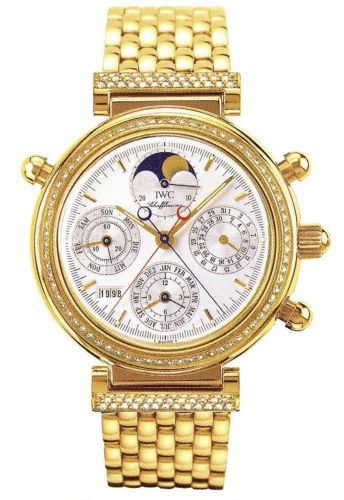 Da Vinci Perpetual Rattrapante Yellow Gold / Diamond / Silver / French / Bracelet