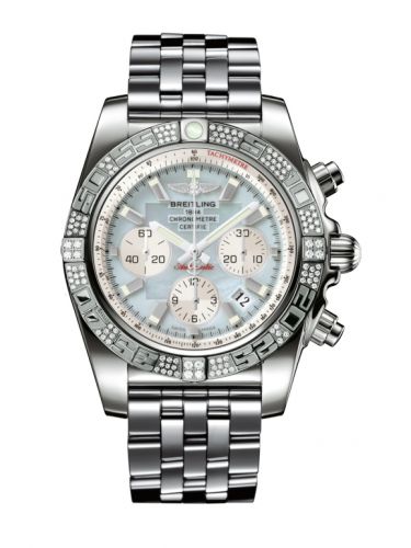 Chronomat 44 White Gold / Diamond / Gray Pearl / Bracelet