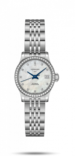Record 26mm Stainless Steel / Diamond / MOP-Diamond / Bracelet