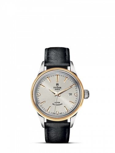 Style 28 Stainless Steel / Yellow Gold / Silver-Diamond / Strap