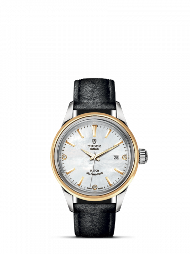 Style 28 Stainless Steel / Yellow Gold / MOP-Diamond / Strap