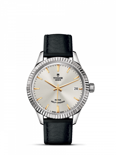 Style 34 Stainless Steel / Fluted / Silver / Strap