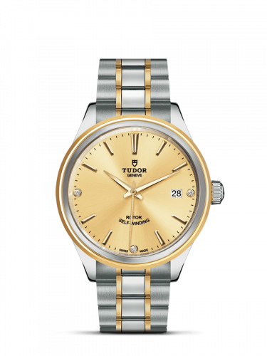 Style 38 Stainless Steel / Yellow Gold / Champagne-Diamond / Bracelet