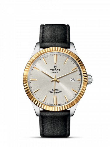 Style 38 Stainless Steel / Yellow Gold / Fluted / Silver / Strap