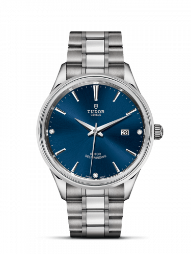 Style 41 Stainless Steel / Blue-Diamond / Bracelet